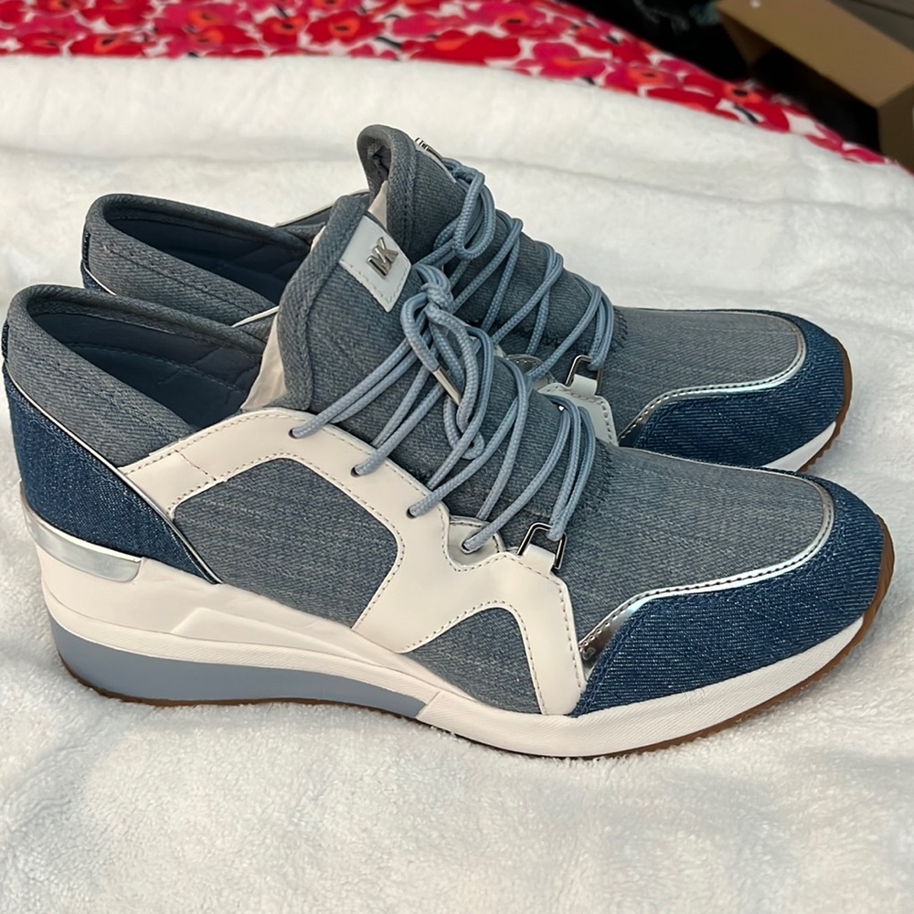 Michael Kors denim trainer sneakers